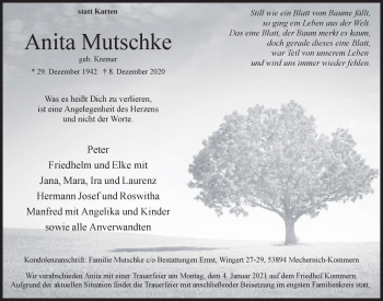 Anzeige von Anita Mutschke von  Blickpunkt Euskirchen 