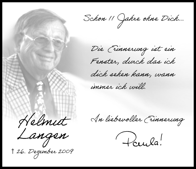  Traueranzeige für Helmut Langen vom 18.07.2023 aus Kölner Stadt-Anzeiger / Kölnische Rundschau / Express