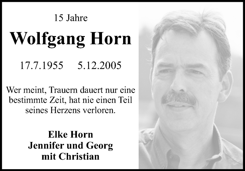  Traueranzeige für Wolfgang Horn vom 05.12.2020 aus Kölner Stadt-Anzeiger / Kölnische Rundschau / Express