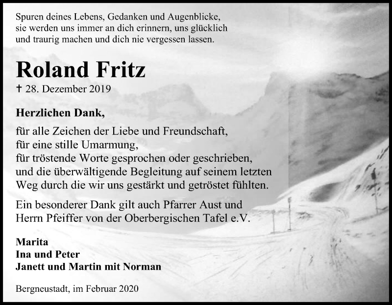  Traueranzeige für Roland Fritz vom 18.07.2023 aus Kölner Stadt-Anzeiger / Kölnische Rundschau / Express