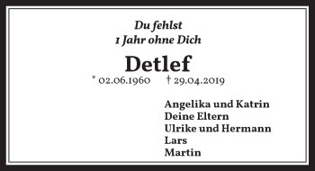 Anzeige von Detlef  von  Werbepost 