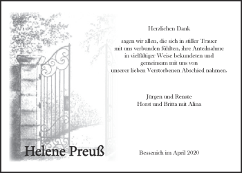Anzeige von Heene Preuß von  Blickpunkt Euskirchen 