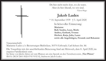 Anzeige von Jakob Ludes von  Werbepost 