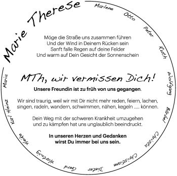 Anzeige von Marie Therese  von Kölner Stadt-Anzeiger / Kölnische Rundschau / Express