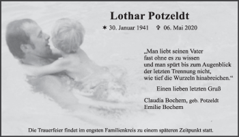 Anzeige von Lothar Potzeldt von  Schaufenster/Blickpunkt  Schlossbote/Werbekurier 