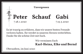 Anzeige von Gabi Schauf von  Werbepost 