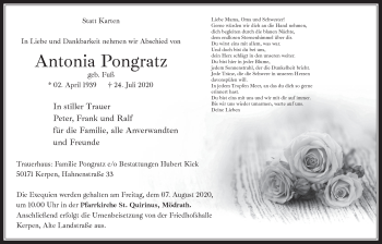 Anzeige von Antonia Pongratz von  Werbepost 