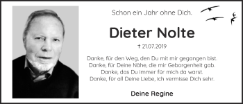 Anzeige von Dieter Nolte von  Blickpunkt Euskirchen 