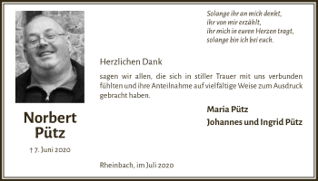Anzeige von Maria Pütz von  Schaufenster/Blickpunkt 