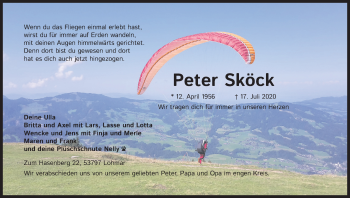 Anzeige von Peter Sköck von Kölner Stadt-Anzeiger / Kölnische Rundschau / Express