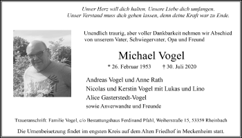 Anzeige von Michael Vogel von  Schaufenster/Blickpunkt 