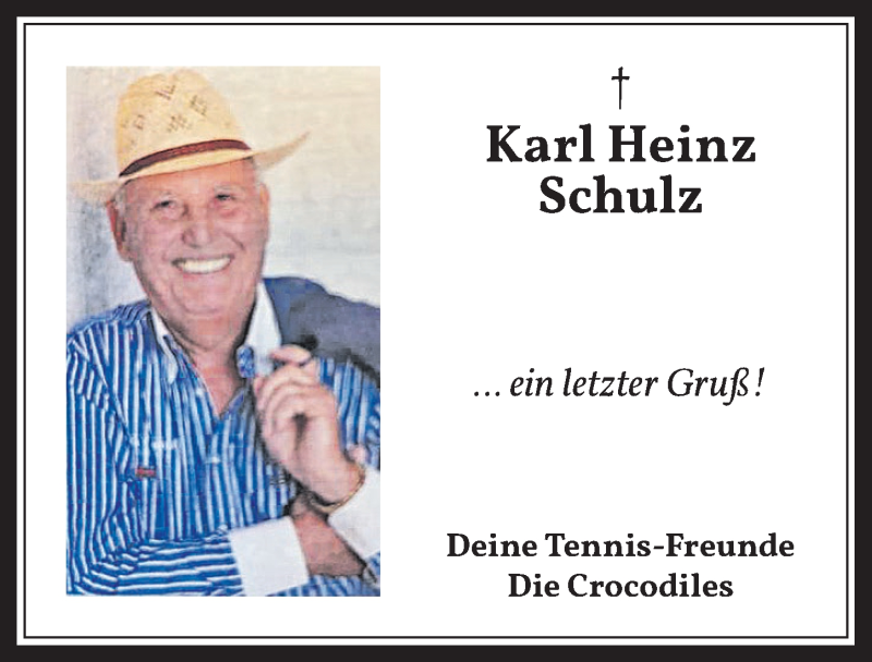  Traueranzeige für Karl Heinz Schulz vom 11.09.2020 aus  Wochenende  Werbepost 