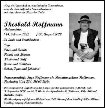 Anzeige von Theobald Hoffmann von Kölner Stadt-Anzeiger / Kölnische Rundschau / Express