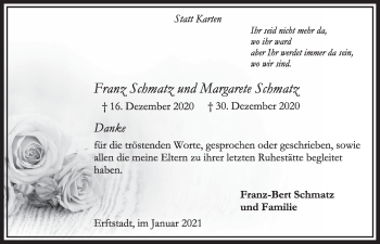 Anzeige von Franz Schmatz von  Werbepost 