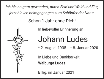 Anzeige von Johan Ludes von  Blickpunkt Euskirchen 