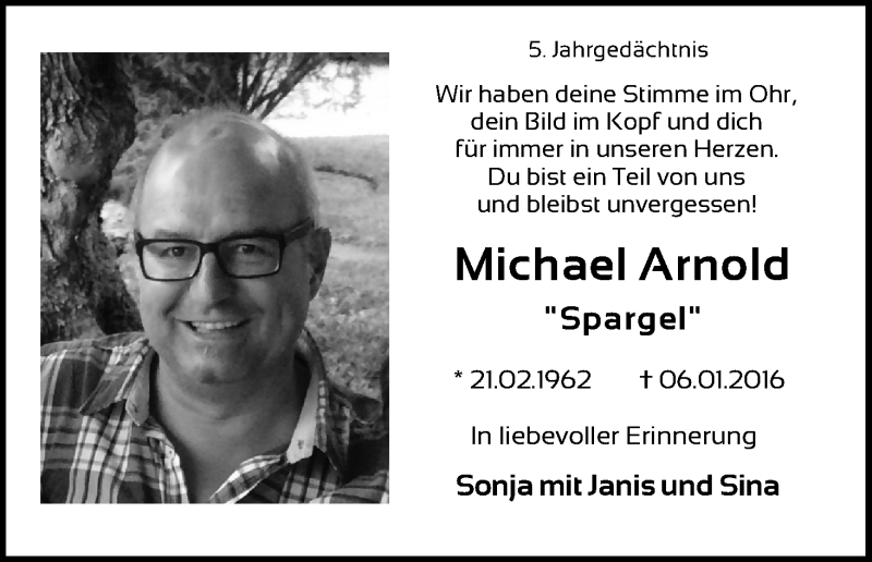  Traueranzeige für Michael Arnold vom 02.01.2021 aus Kölner Stadt-Anzeiger / Kölnische Rundschau / Express