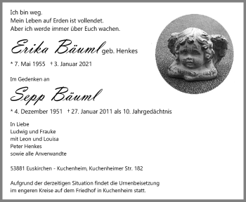 Anzeige von Sepp Bäuml von  Blickpunkt Euskirchen 