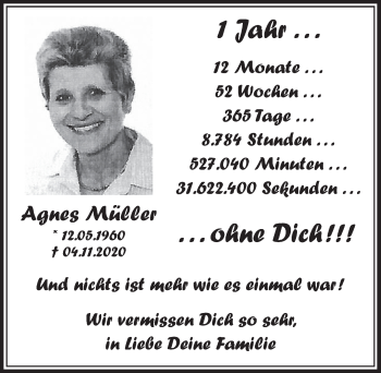 Anzeige von Agnes Müller von  Werbepost 