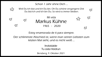 Anzeige von Markus Kühne von Kölner Stadt-Anzeiger / Kölnische Rundschau / Express