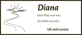Anzeige von Diana  von  Schlossbote/Werbekurier 