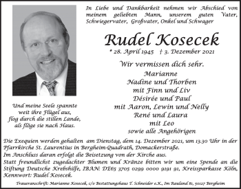Anzeige von Rudel Kosecek von  Werbepost 