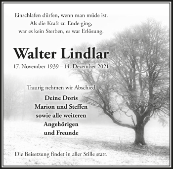 Anzeige von Walter Lindlar von  Bergisches Handelsblatt 