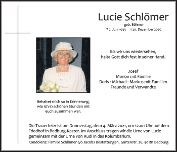 Anzeige von Lucie Schlömer von  Werbepost 