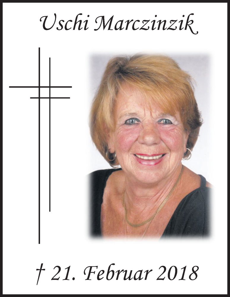  Traueranzeige für Uschi Marczinzik vom 20.02.2021 aus Kölner Stadt-Anzeiger / Kölnische Rundschau / Express