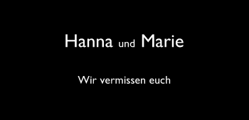 Anzeige von Hanna und Marie  von Kölner Stadt-Anzeiger / Kölnische Rundschau / Express