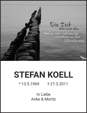 Anzeige von Stefan Koell von  Kölner Wochenspiegel 