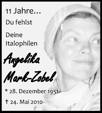 Anzeige von Angelika Mark-Zobel von Kölner Stadt-Anzeiger / Kölnische Rundschau / Express