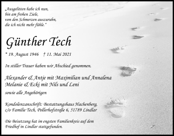 Anzeige von Günther Tech von Kölner Stadt-Anzeiger / Kölnische Rundschau / Express