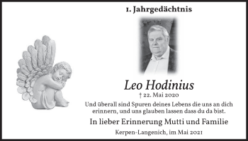 Anzeige von Leo Hodinius von  Werbepost 