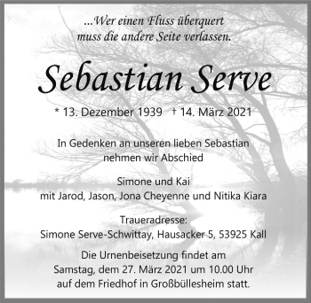 Anzeige von Sebastian Serve von  Blickpunkt Euskirchen 