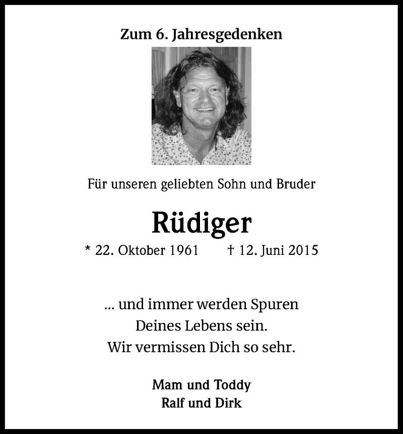  Traueranzeige für Rüdiger Heinrichs vom 18.07.2023 aus Kölner Stadt-Anzeiger / Kölnische Rundschau / Express