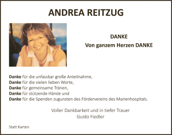 Anzeige von Andrea Reitzug von  Blickpunkt Euskirchen 