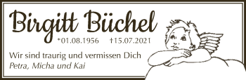 Anzeige von Birgitt Büchel von  Lokale Informationen 