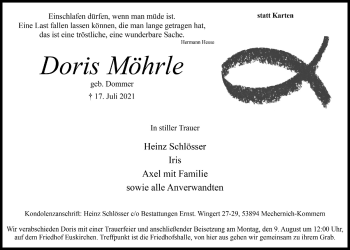 Anzeige von Doris Möhrle von  Blickpunkt Euskirchen 