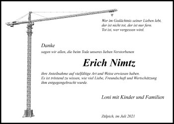Anzeige von Erich Nimtz von  Blickpunkt Euskirchen 
