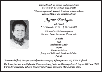 Anzeige von Agnes Bastgen von  Werbepost 
