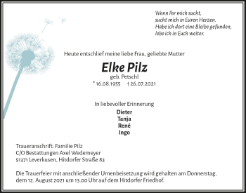 Anzeige von Elke Pilz von  Lokale Informationen 