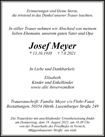 Anzeige von Jodef Meyer von  Blickpunkt Euskirchen 