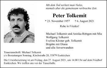 Anzeige von Peter Tolkemit von  Blickpunkt Euskirchen 