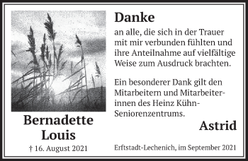 Anzeige von Bernadette Louis von  Werbepost 