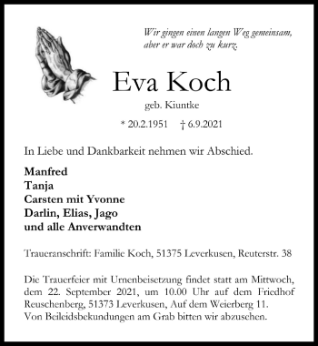 Anzeige von Eva Koch von  Lokale Informationen 