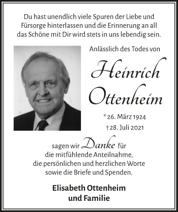 Anzeige von Heinrich Ottenheim von  Blickpunkt Euskirchen 