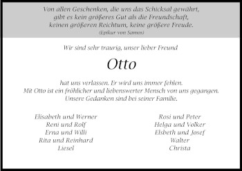Anzeige von Otto  von Kölner Stadt-Anzeiger / Kölnische Rundschau / Express