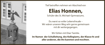 Anzeige von Elias Honnen von  Blickpunkt Euskirchen 