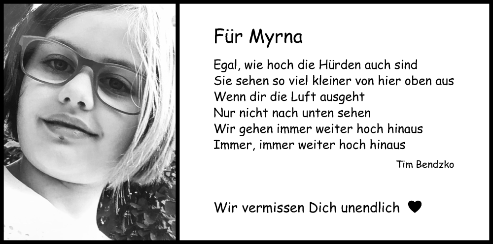  Traueranzeige für Myrna  vom 08.10.2022 aus Kölner Stadt-Anzeiger / Kölnische Rundschau / Express