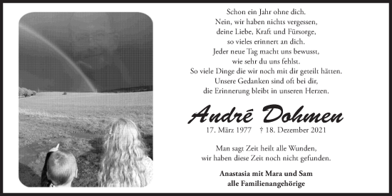 Anzeige von André Dohmen von  Blickpunkt Euskirchen 
